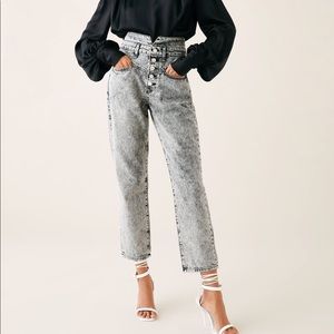 Zara 80’s acid wash jeans
